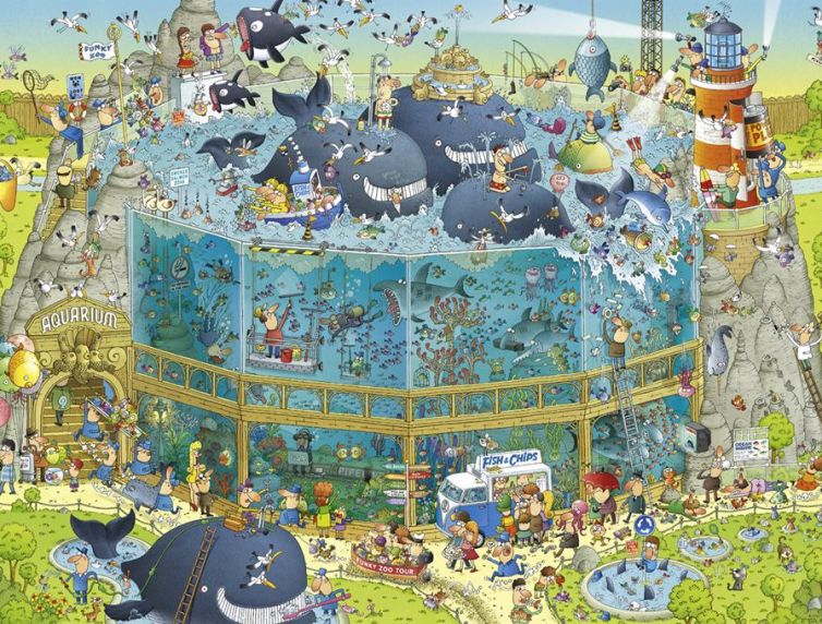 HEYE Puzzle 1000 Funky Zoo Ocean Habitat Art.-Nr. 29777