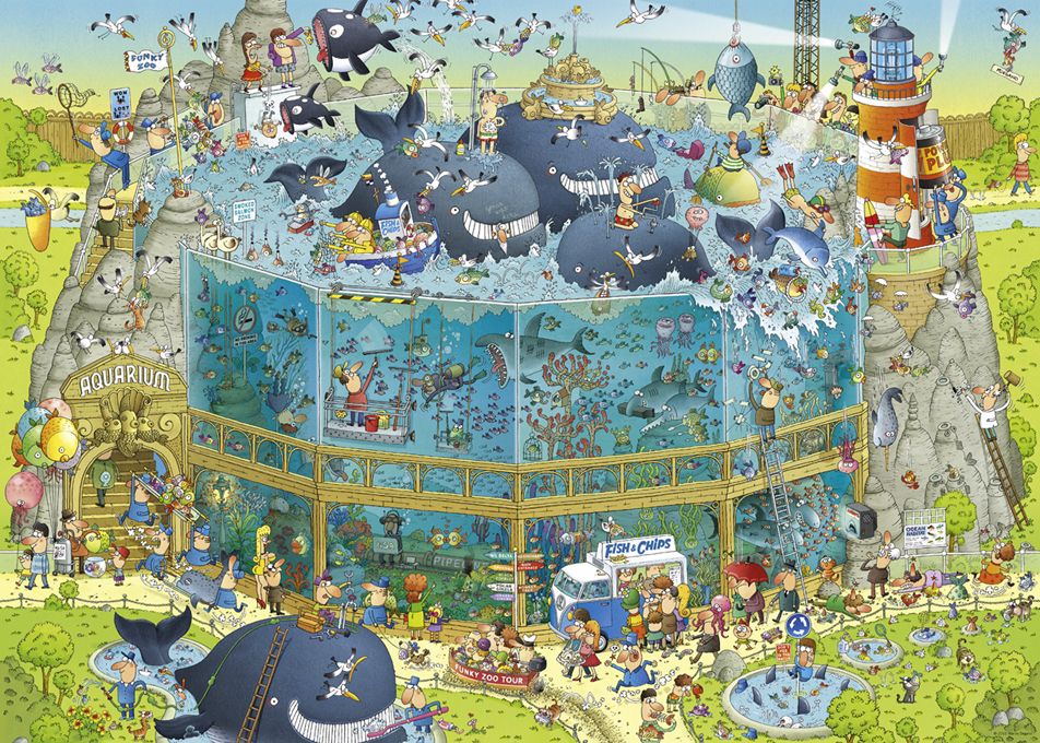 HEYE Puzzle 1000 Funky Zoo Ocean Habitat Art.-Nr. 29777