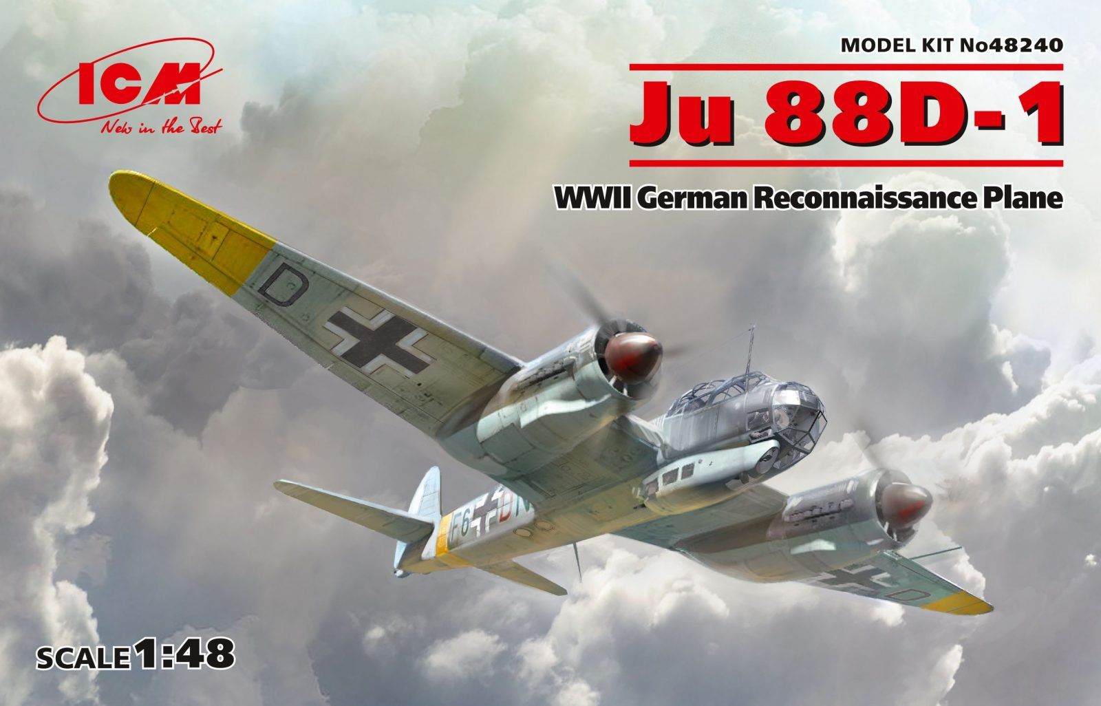 1:48 Ju 88D-1 WWII German Reconnaissanc Art.-Nr. 48240