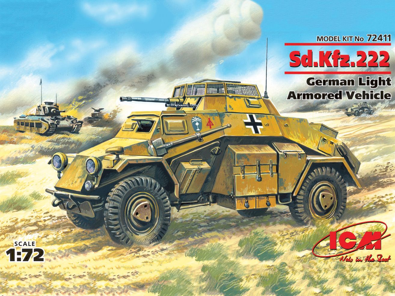 1:72 Sd. Kfz. 222 German Light Arm. Veh. Art.-Nr. 72411