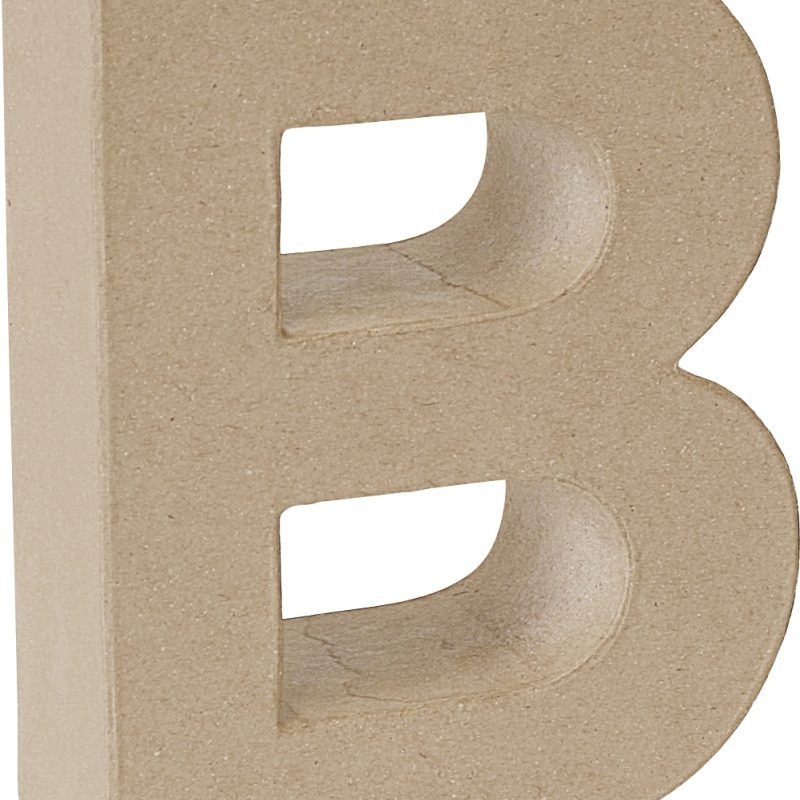 Letra cartón "B" 17,5 cm