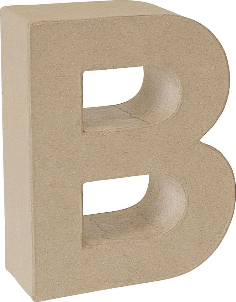 Letra cartón «B» 17,5 cm