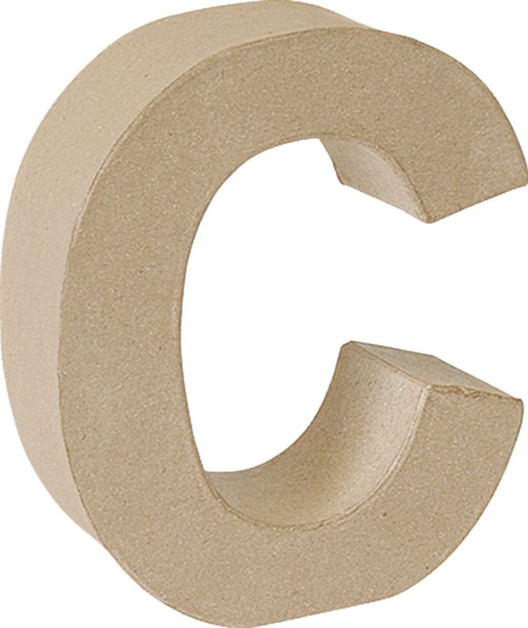 Letra cartón «C» 17,5 cm