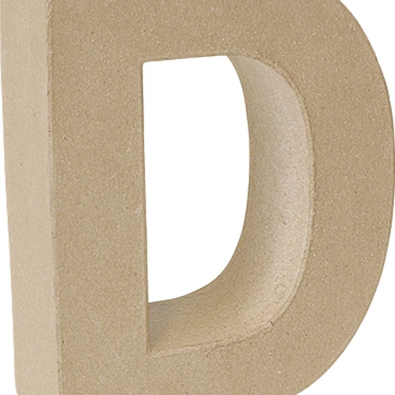 Letra cartón "D" 17,5 cm
