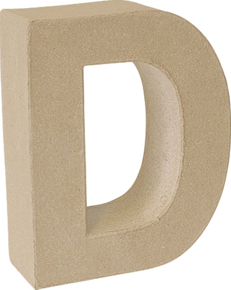 Letra cartón «D» 17,5 cm