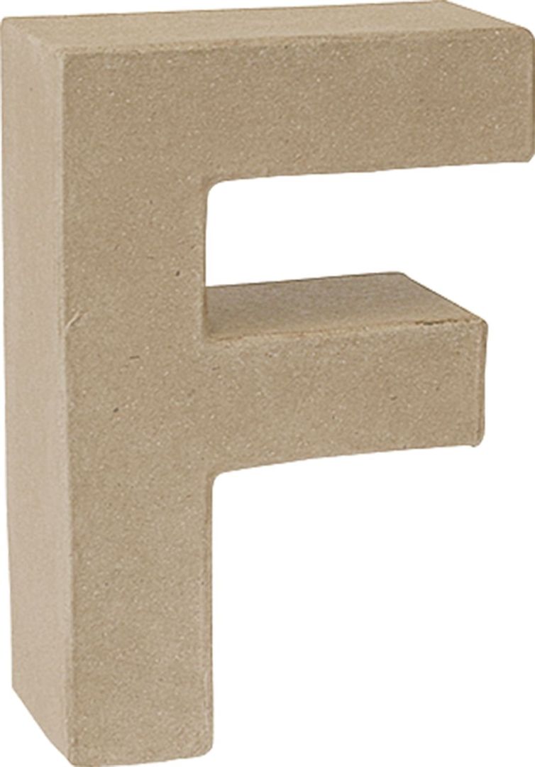 Letra cartón «F» 17,5 cm