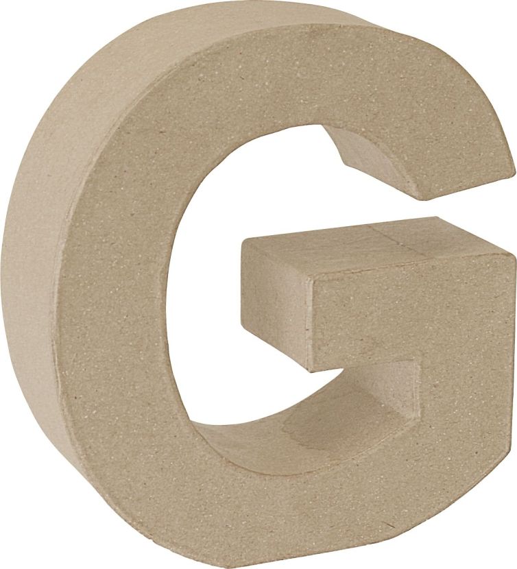 Letra cartón «G» 17,5 cm