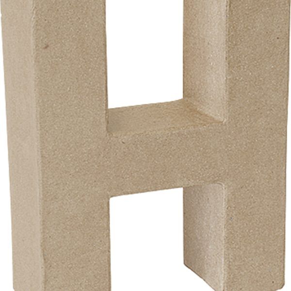 Letra cartón "H" 17,5 cm