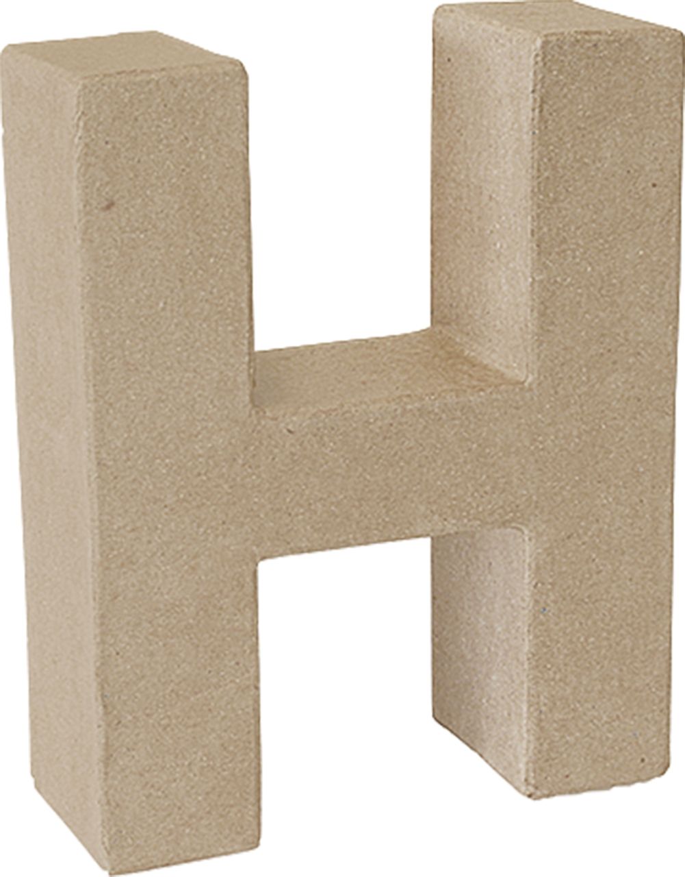 Letra cartón «H» 17,5 cm