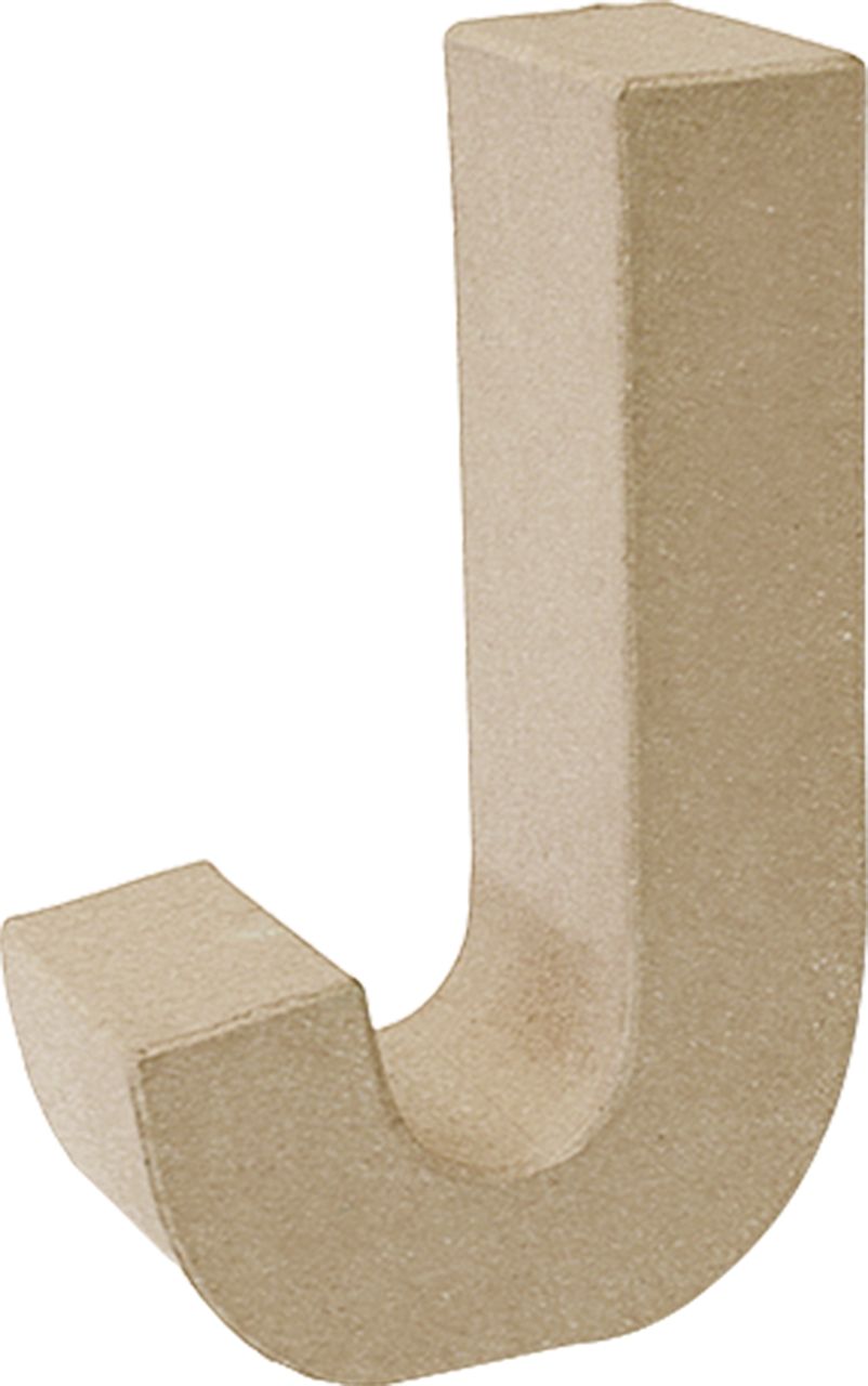 Letra cartón «J» 17,5 cm