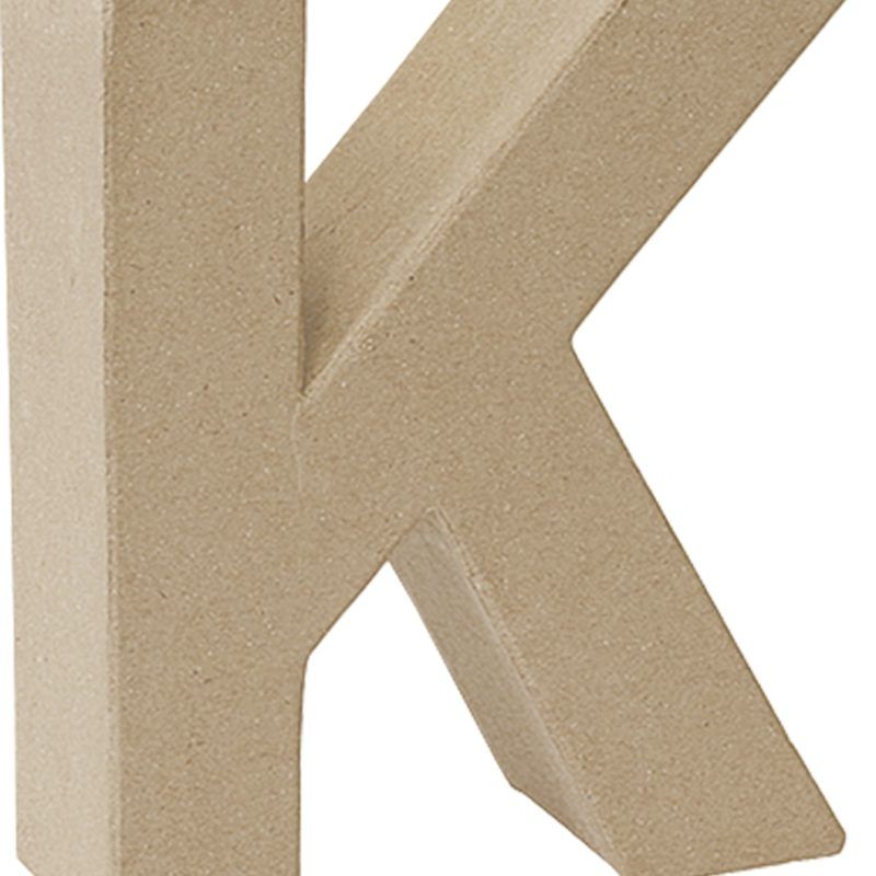 Letra cartón "K" 17,5 cm