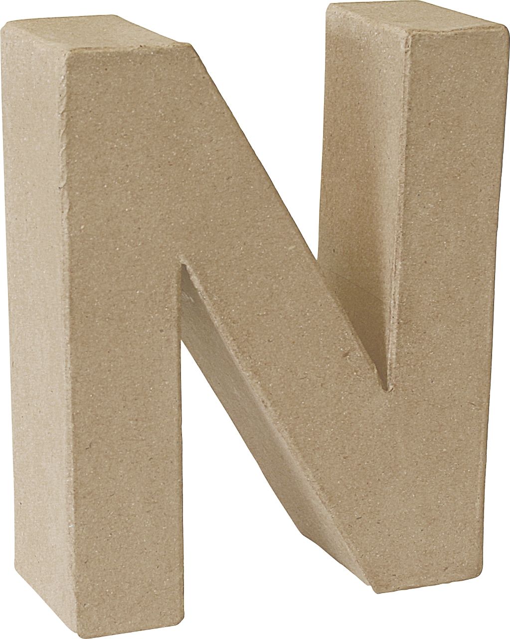Letra cartón «N» 17,5 cm