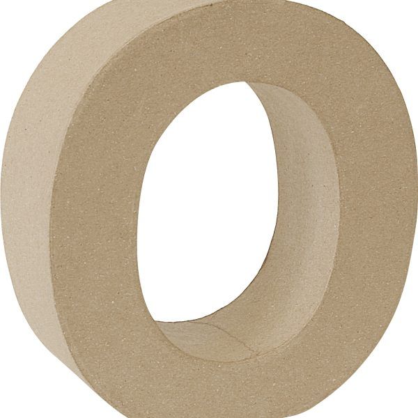 Letra cartón "O" 17,5 cm