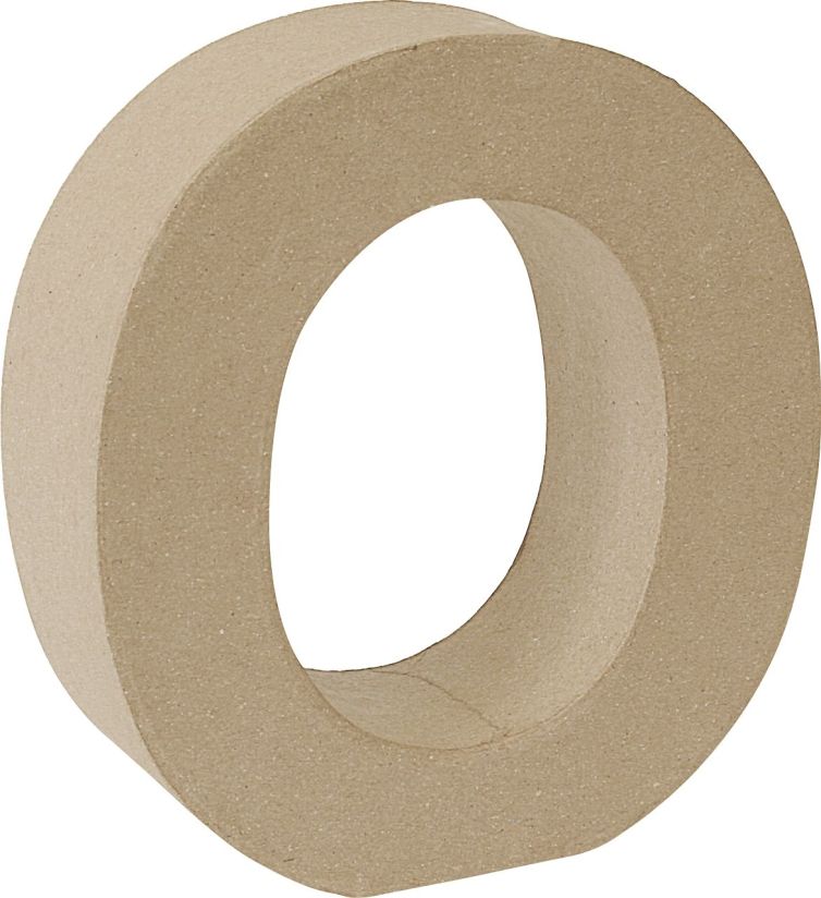 Letra cartón «O» 17,5 cm