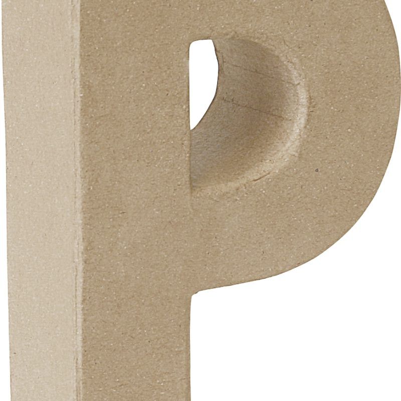 Letra cartón "P" 17,5 cm
