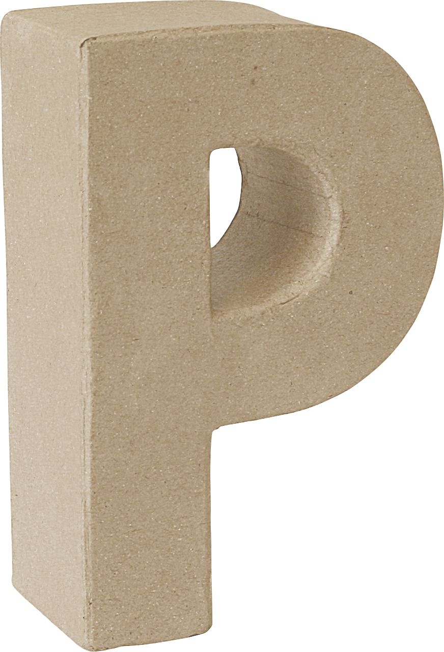 Letra cartón «P» 17,5 cm