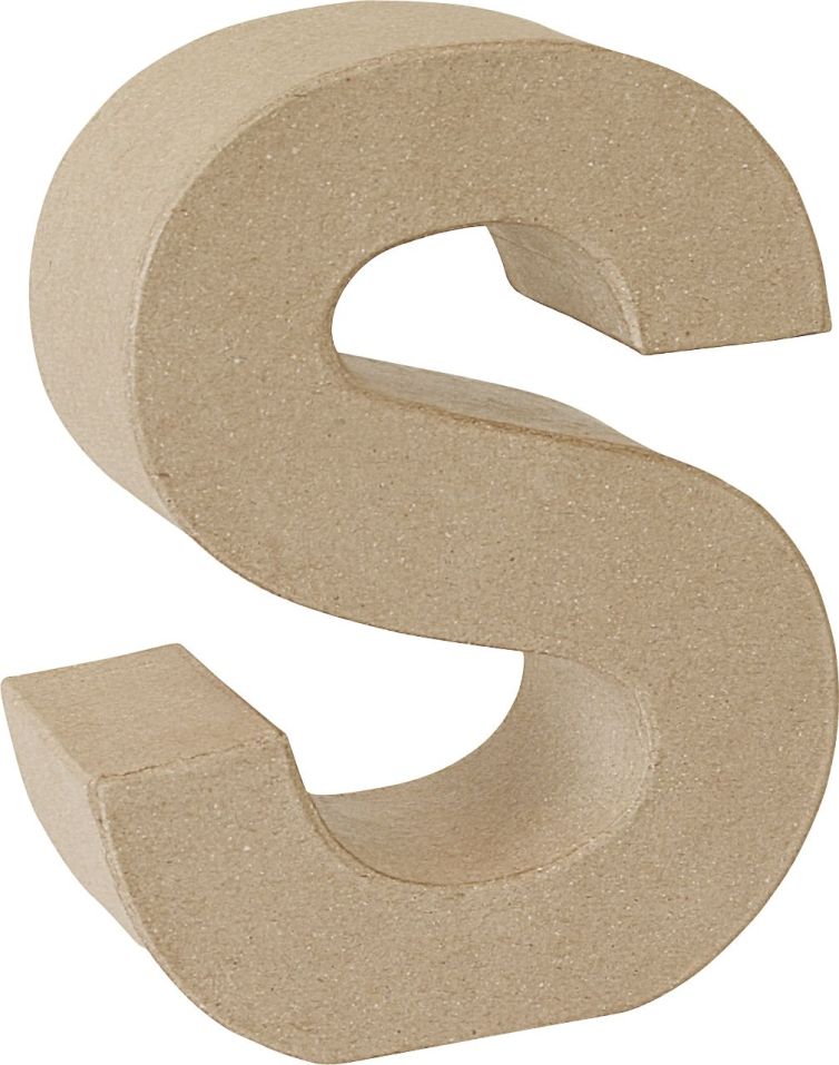 Letra cartón «S» 17,5 cm