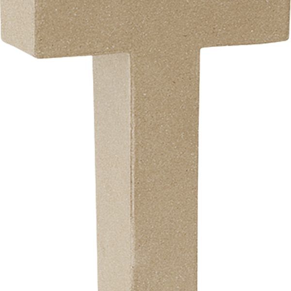 Letra cartón "T" 17,5 cm