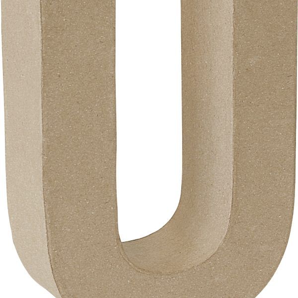Letra cartón "U" 17,5 cm