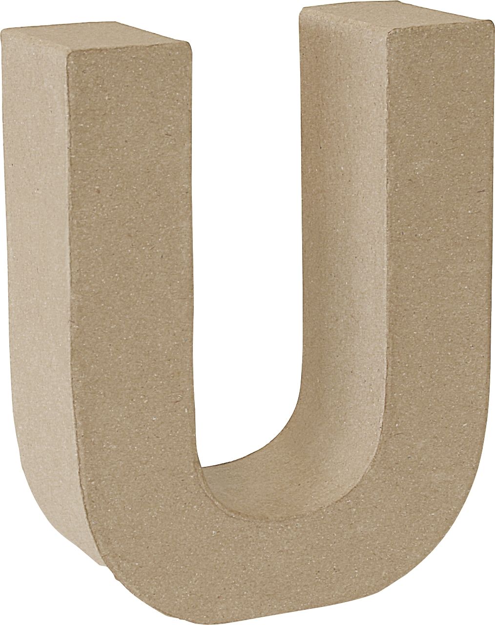 Letra cartón «U» 17,5 cm