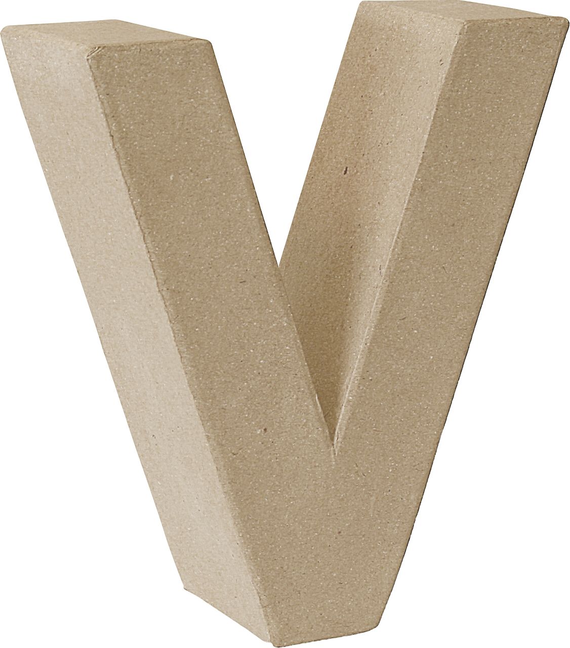 Letra cartón «V» 17,5 cm