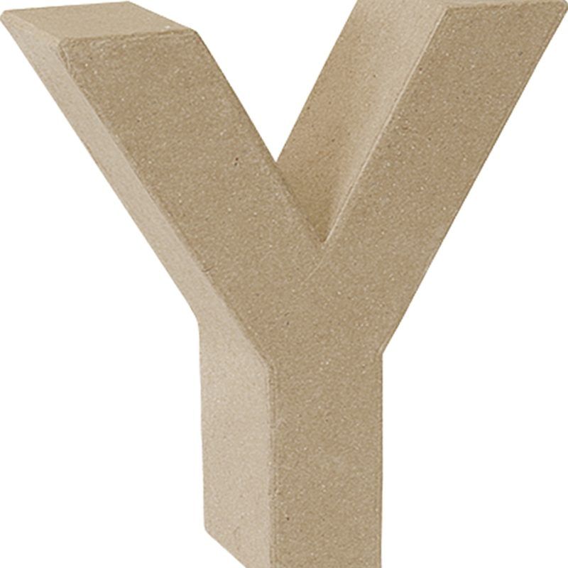 Letra cartón "Y" 17,5 cm