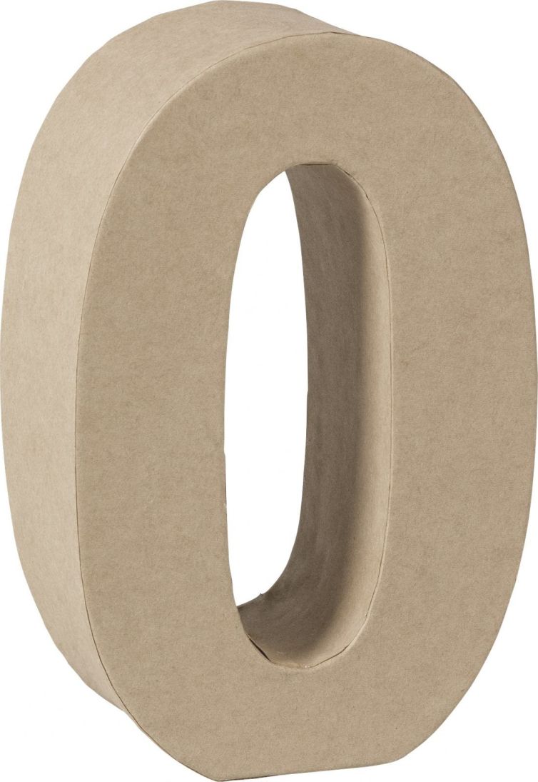 Número cartón «0» 17,5 cm