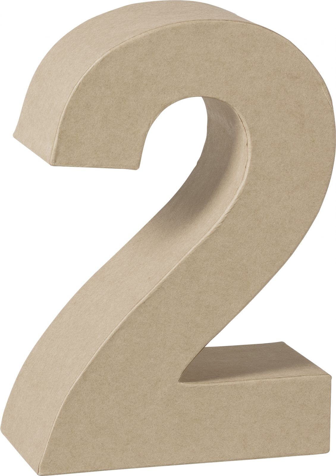 Número cartón «2» 17,5 cm