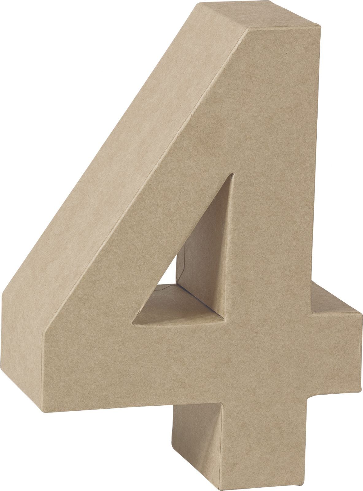 Número cartón «4» 17,5 cm