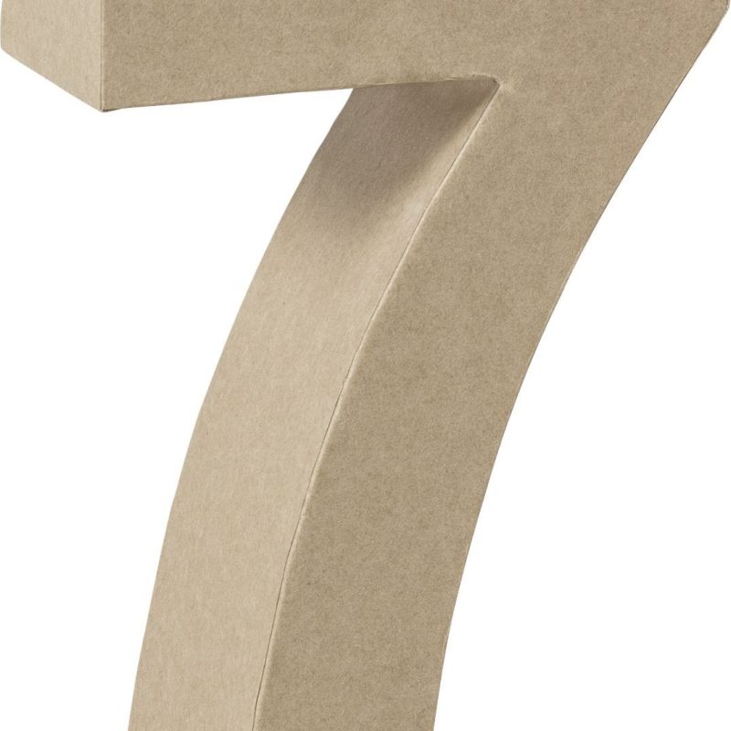 Número cartón "7" 17,5 cms