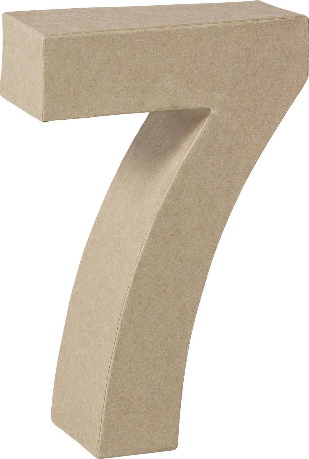 Número cartón «7» 17,5 cms