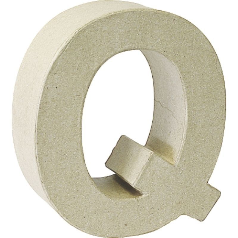 Letra cartón «Q» 17,5 cm