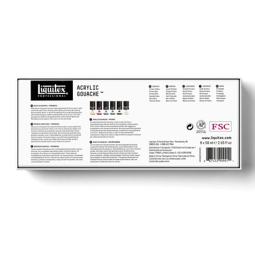 Set Gouache Acrílico – 6x59ml – Primarios Art.-Nr. 3699323