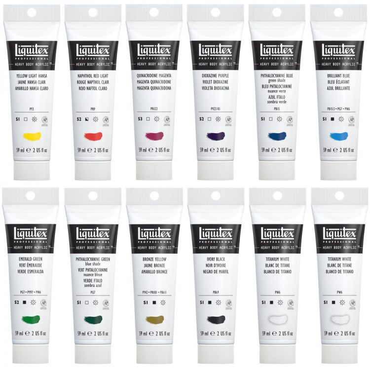 Set Acrílico 12 colores Heavy Body Art.-Nr. 3699312