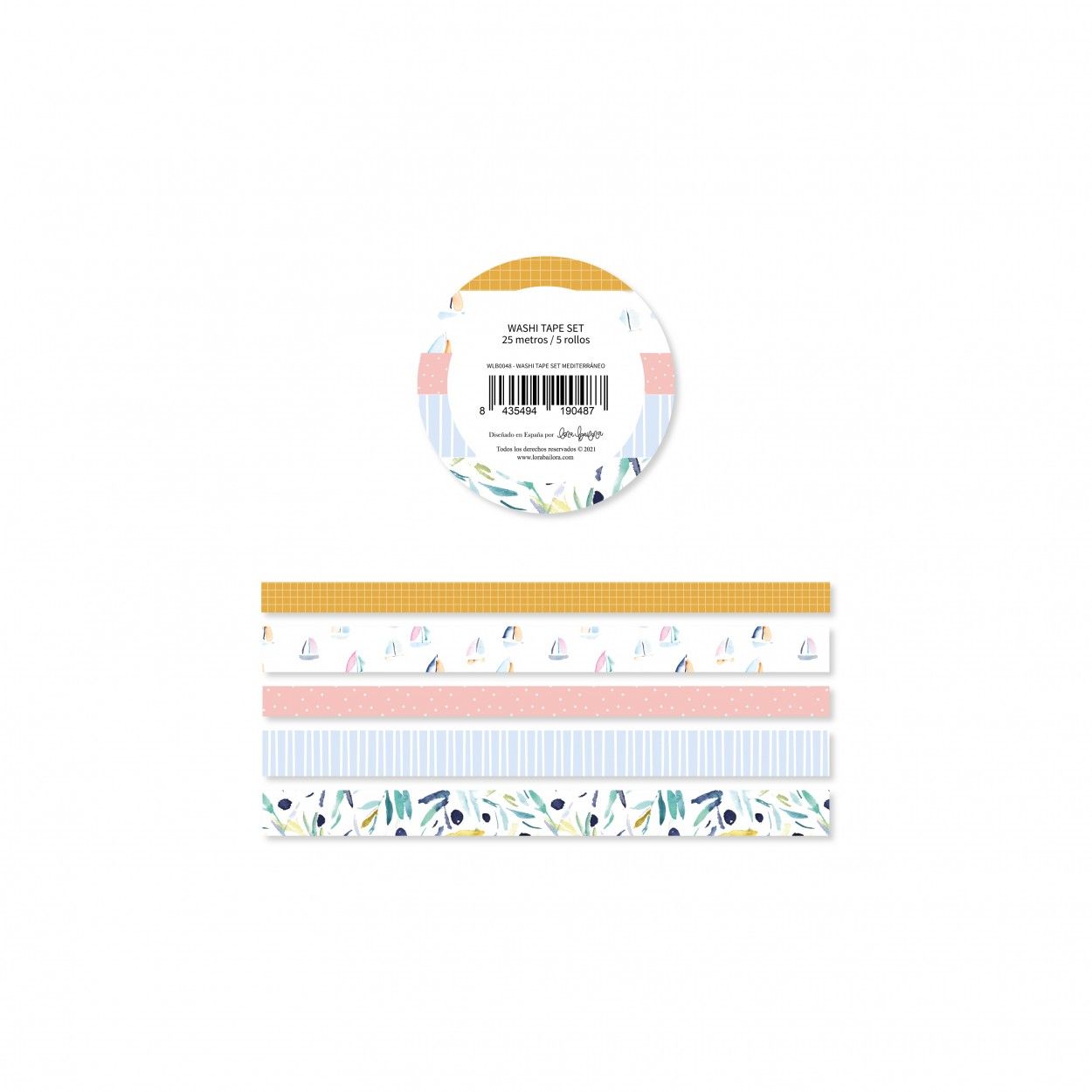 Set de Washi tapes Mediterráneo Art.-Nr. WLB0048