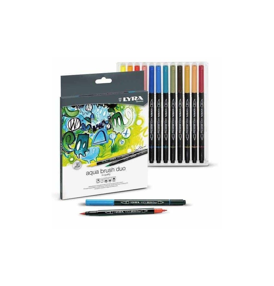 Caja Rotuladores Lyra Aqua Brush Duo 12 colores Art.-Nr. L6521120