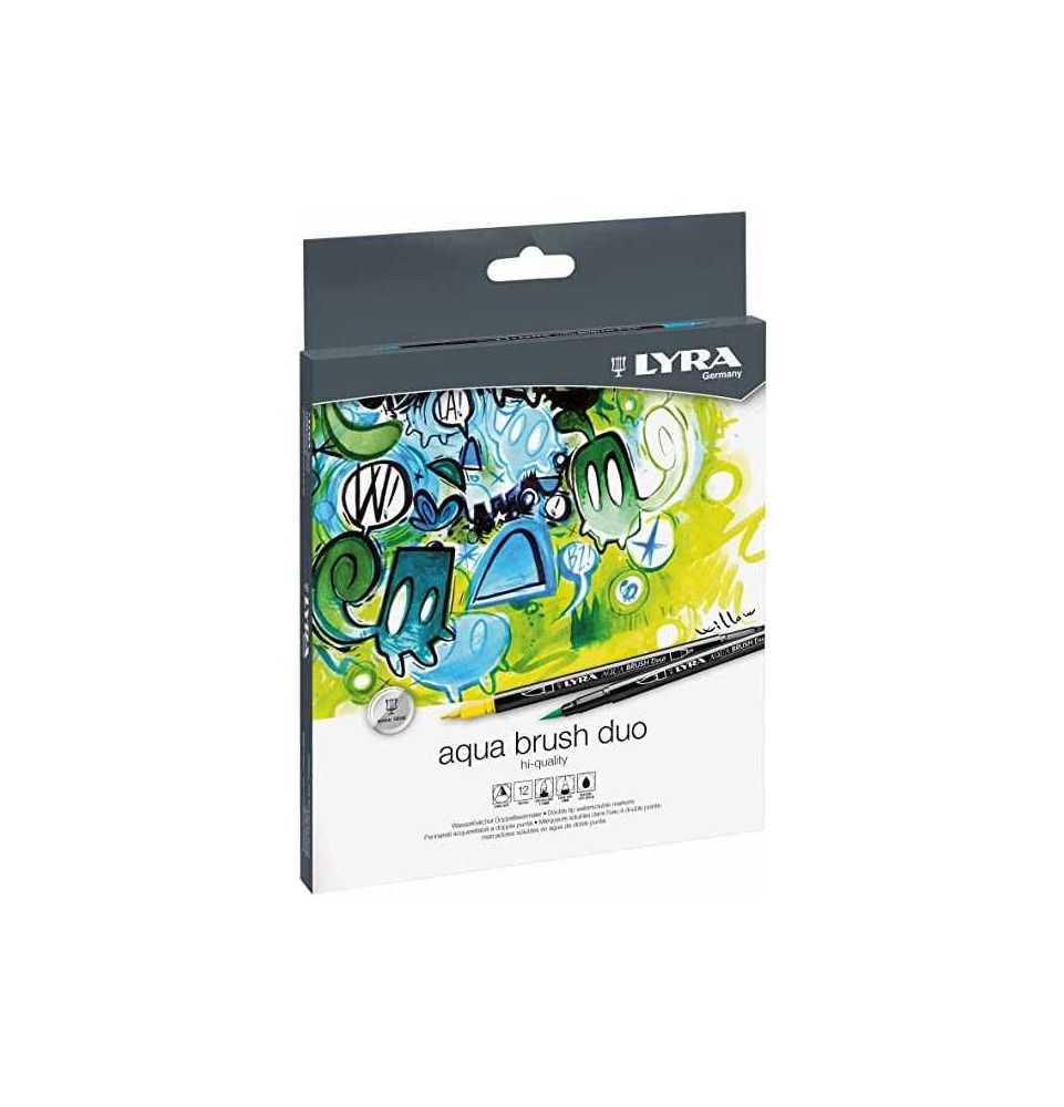 Caja Rotuladores Lyra Aqua Brush Duo 12 colores Art.-Nr. L6521120