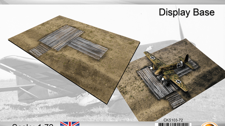 Base para Maquetas 1:72 Aircraft Plank Hardstand Art.-Nr. 103-72