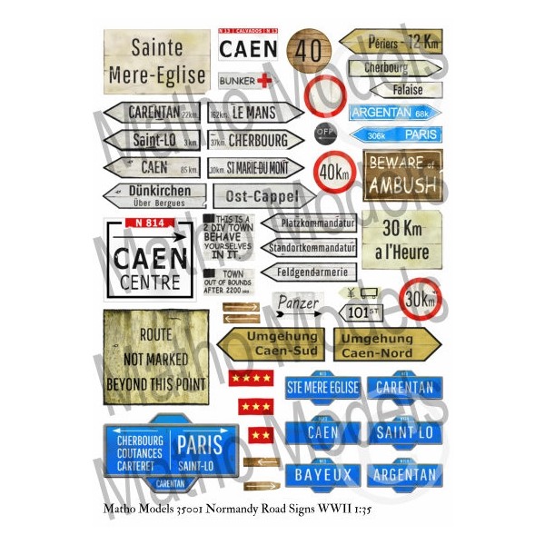 Papel Señales de Normandía WWII Art.-Nr. 35001