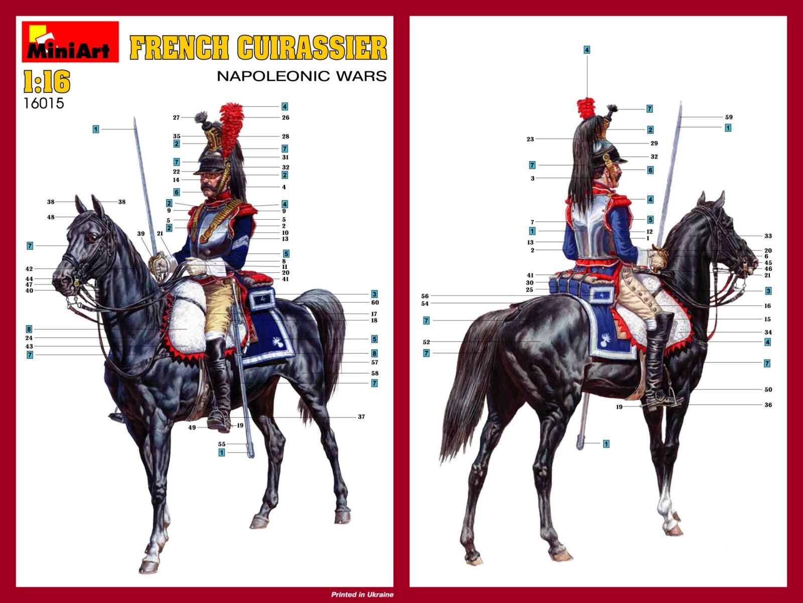 1:16 Serie Figuras Históricas – Coracero francés – Guerras Napoleónicas Art.-Nr. 16015
