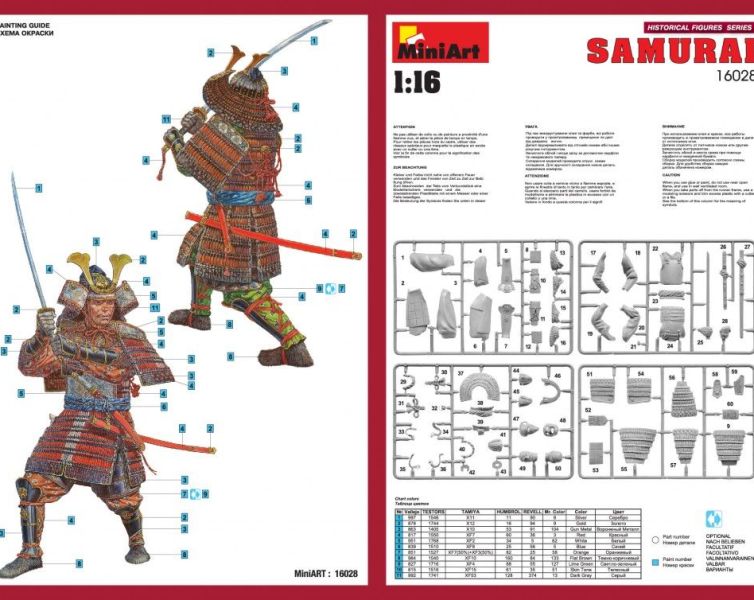 1:16 Serie Figuras Históricas – Samurai Art.-Nr. 16028