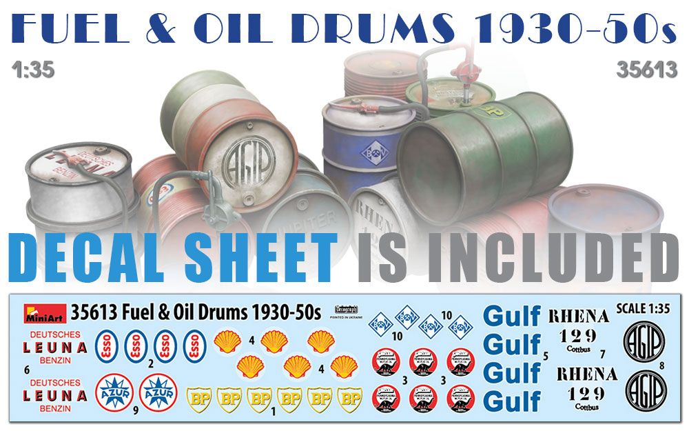 1:35 Fuel & Oil Drums Art.-Nr. 35613