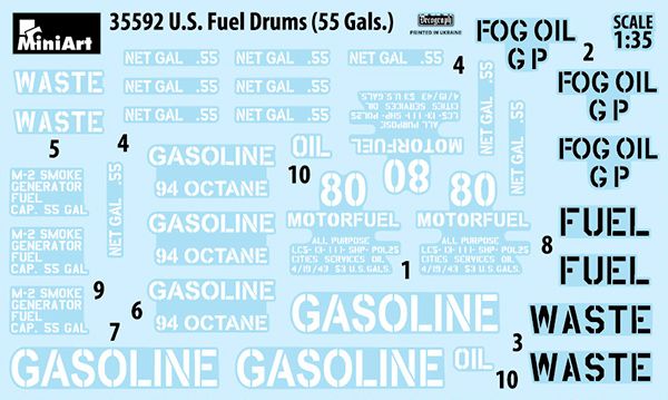 1:35 U.S. Fuel Drums 55 Gals Art.-Nr. 35592