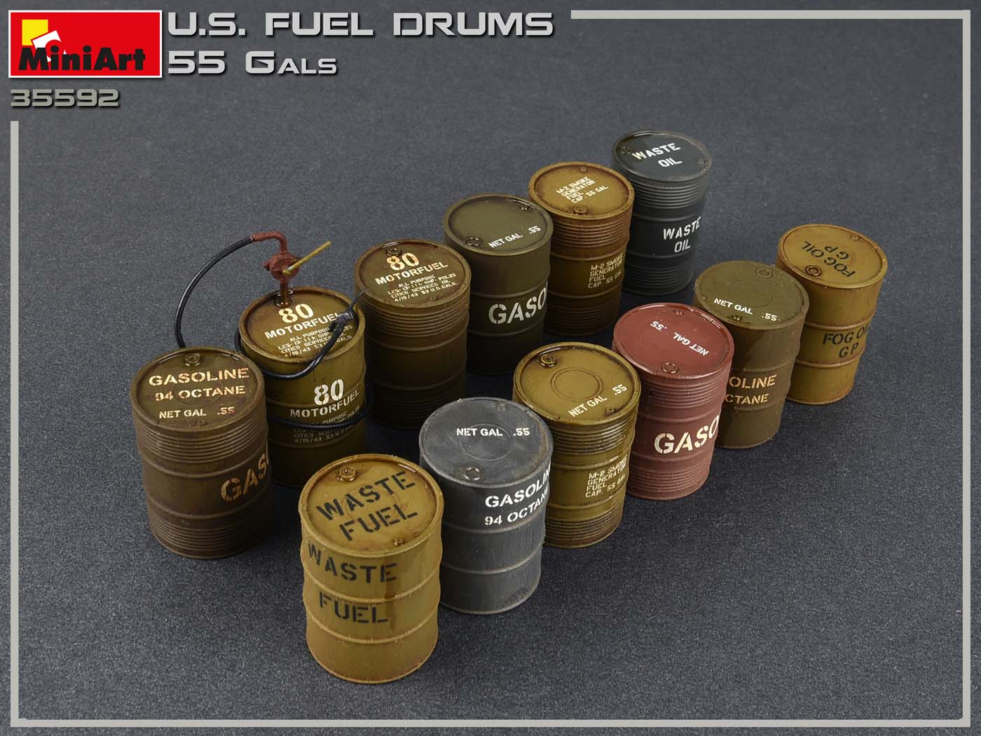 1:35 U.S. Fuel Drums 55 Gals Art.-Nr. 35592