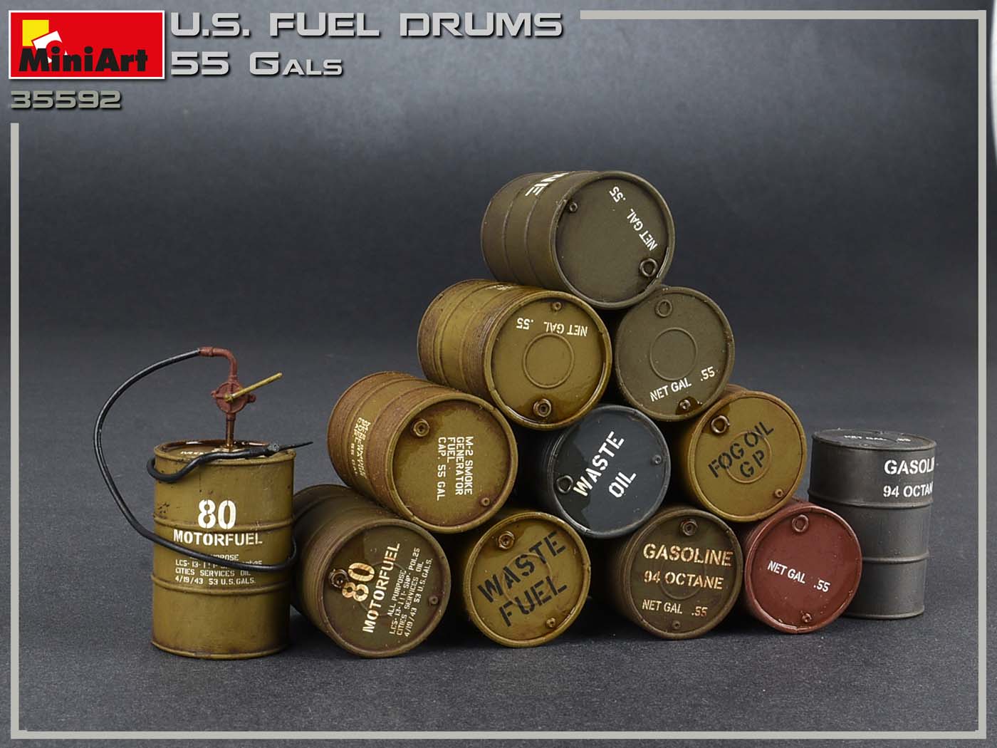 1:35 U.S. Fuel Drums 55 Gals Art.-Nr. 35592