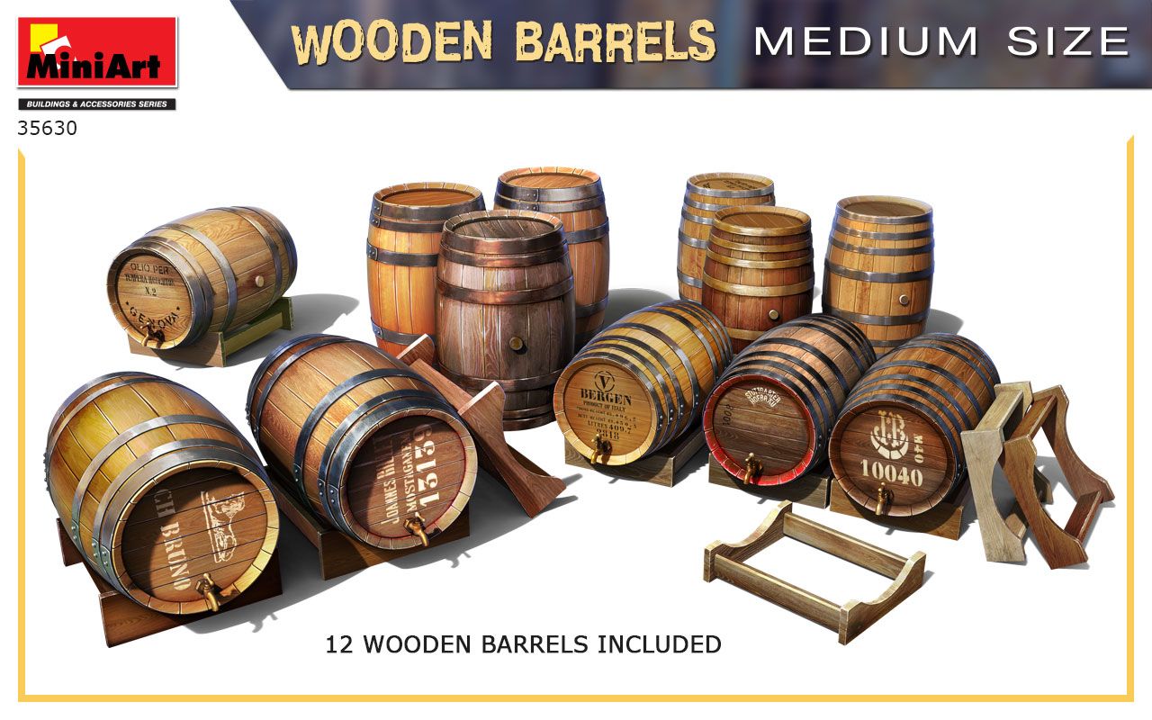 1:35 Barriles de Madera Art.-Nr. 35630