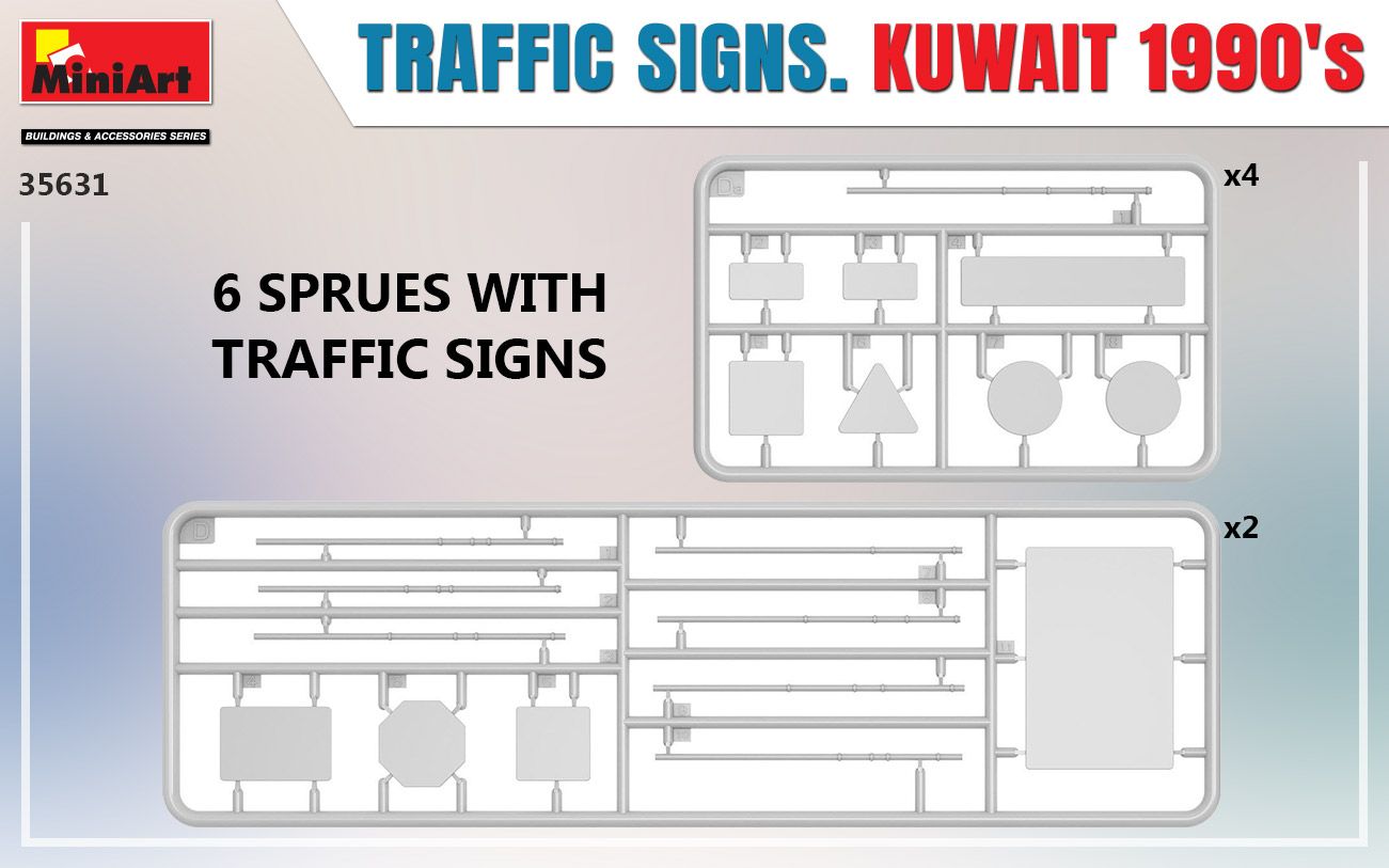 1:35 Señales de tráfico Kuwait 90 Art.-Nr. 35631