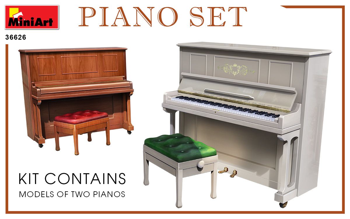 1:35 Accesorios Piano Set Art.-Nr. 35626