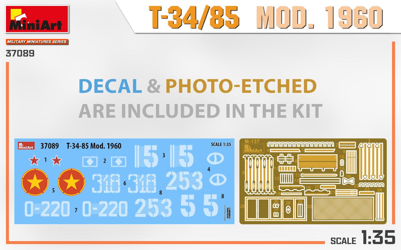 1:35 T-34/85 Mod. 1960  Art.-Nr. 37089