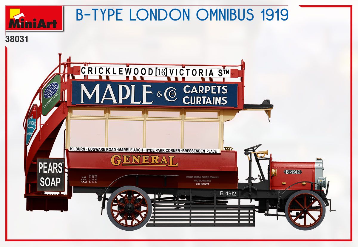 1:35 MiniArt B-Type London Omnibus 1919 Art.-Nr. 38031